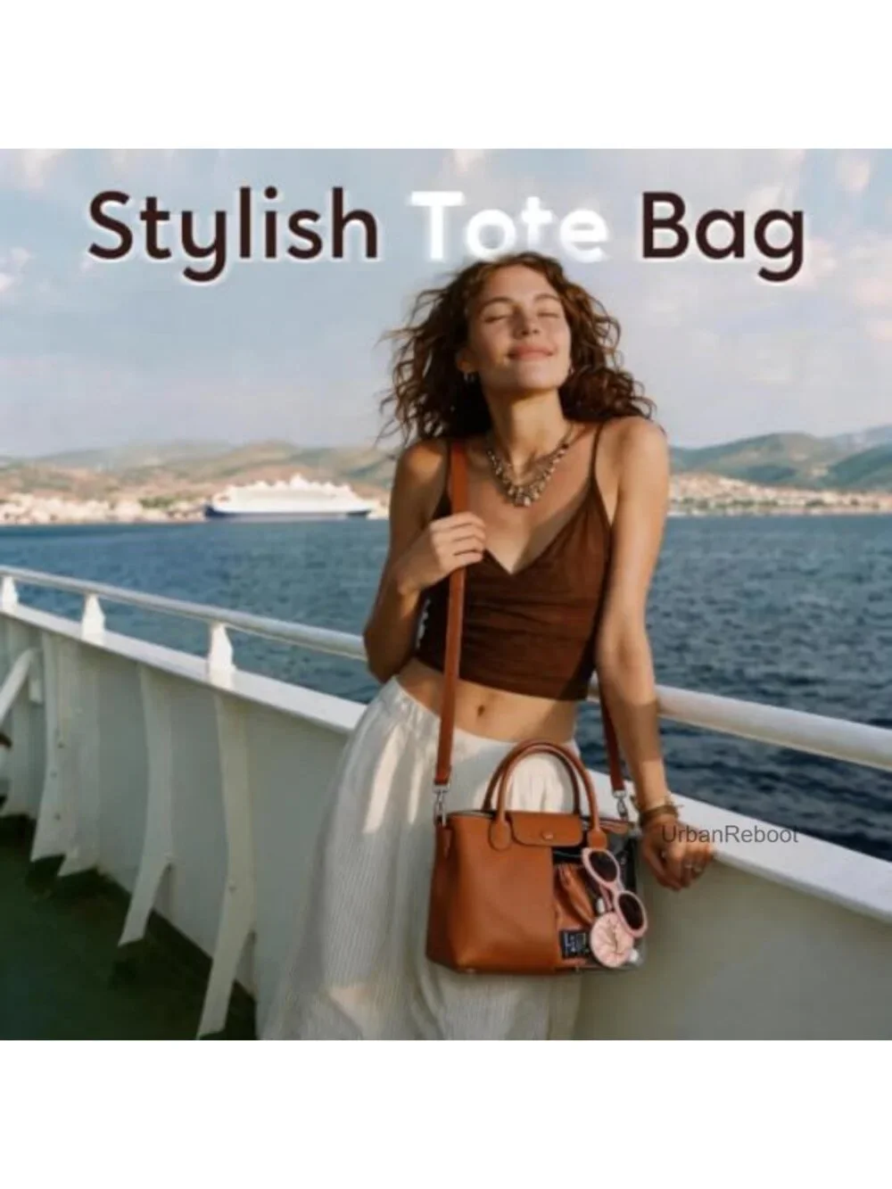Quilted Convertible Tote Handbag Crossbody Shoulder Bag Zippered Work Travel